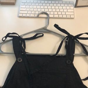 Black overalls
